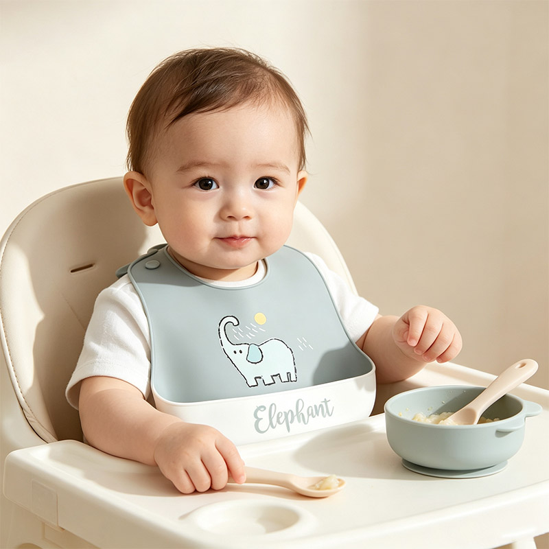 Baby Food Year Old - ベビーシリコーン授乳よだれかけ漫画パターンフードキャッチポケット防水洗える調節可能なよだれかけ幼児用0-6歳