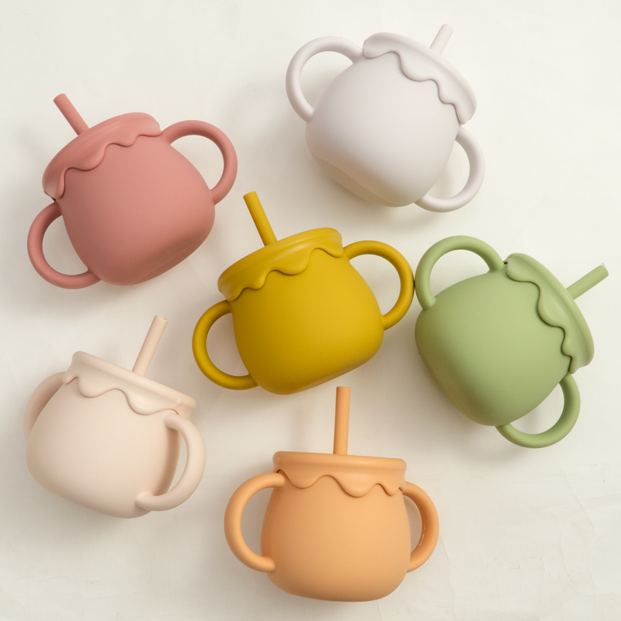 Baby Food Diet - ベビー授乳カップポータブルドリンクウェアシッピーカップ固形食品容器スナックカップ幼児学習カップ新生児用品