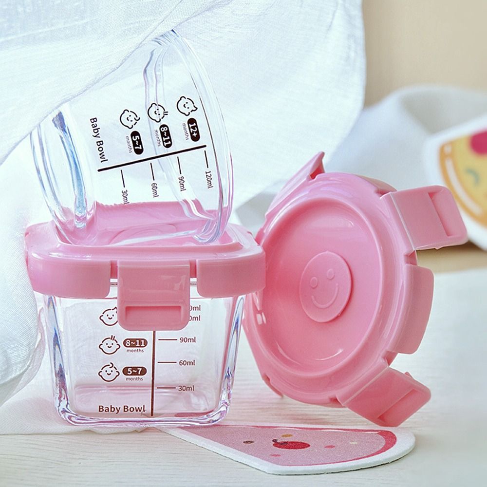 Baby Food Jars - 赤ちゃん用ガラス食品収納ボックス、電子レンジ対応、ベビーカップ、小さな石、新品、170ml
