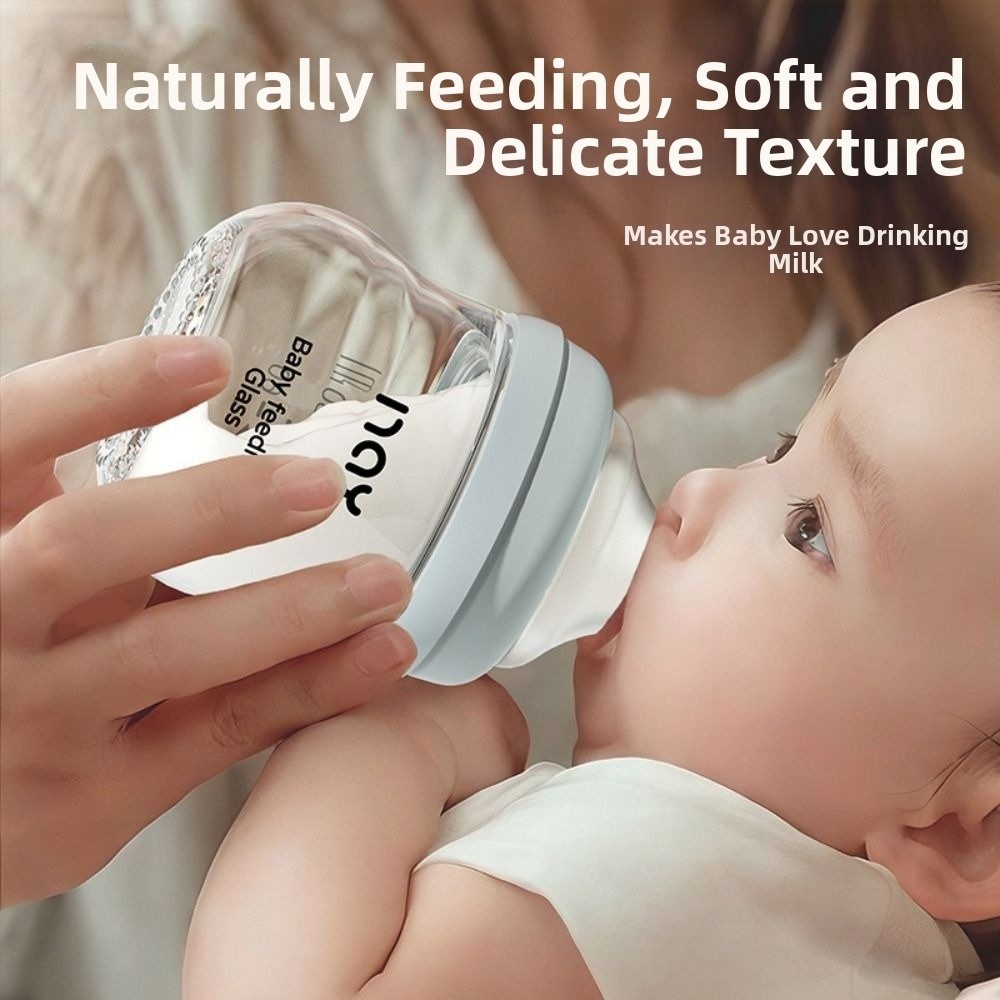 Baby Food Jars - ガラス哺乳瓶抗鼓腸抗窒息新生児哺乳瓶 80/160 ミリリットル食品グレードの赤ちゃん飲料カップ給餌用品
