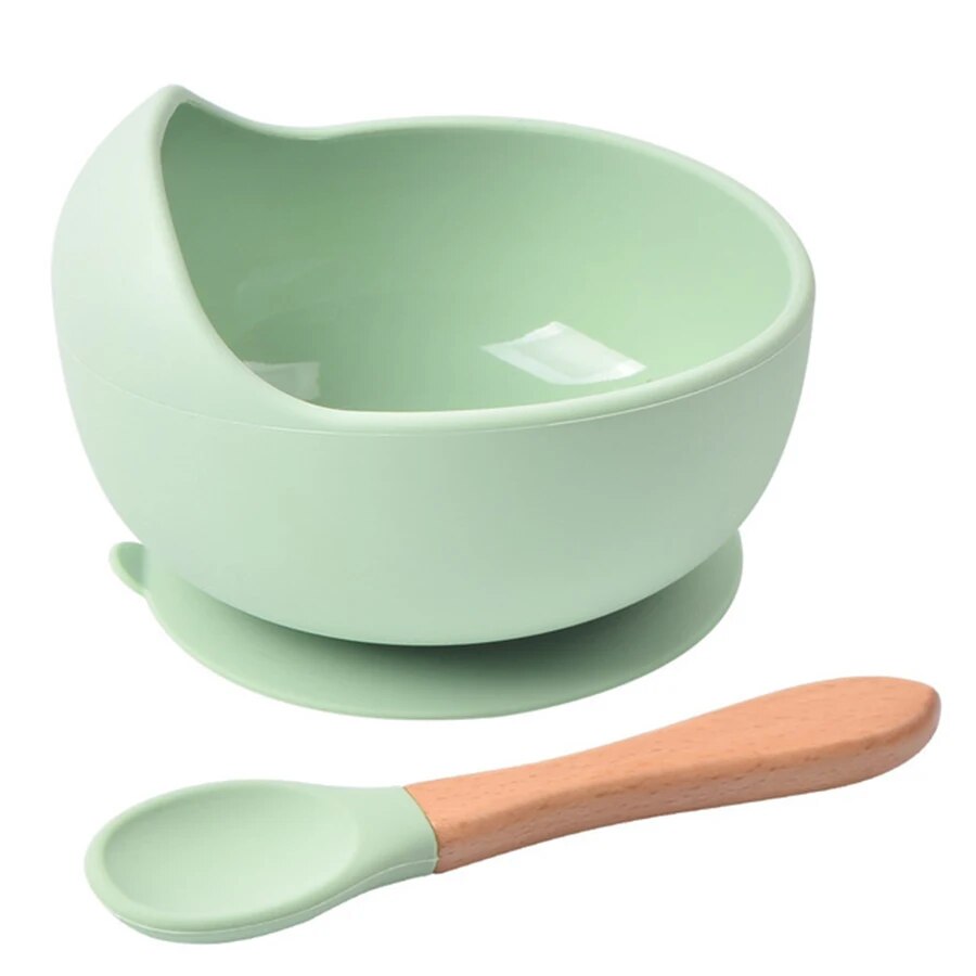 Baby Food Diet - シリコン製のフィーディングボウル,高品質のベビーディッシュ,子供用ディナースプーン,食品グレードの食器