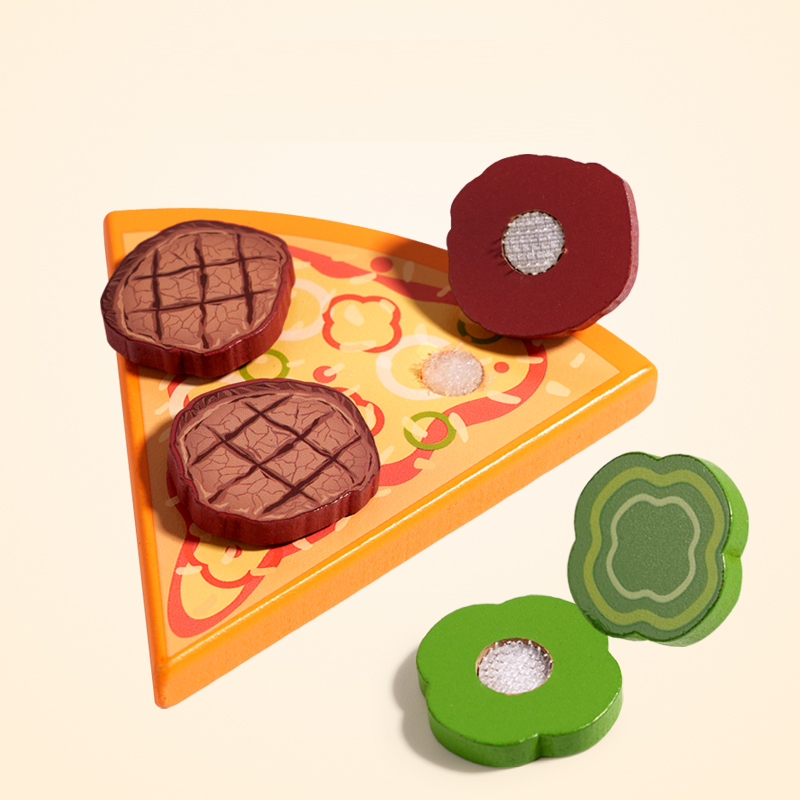 Baby Food Under 1 Year - 木製シミュレーション料理遊びカットゲーム早期玩具DIY木製ピザおもちゃ野菜付き幼児教育