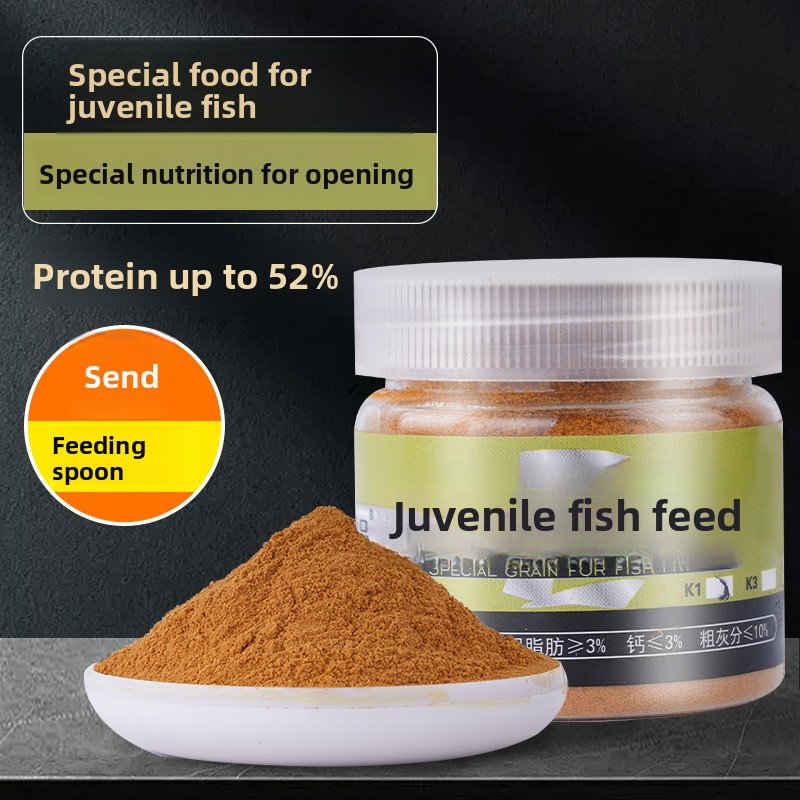 Baby Food With Protein - ジピンベビーフィッシュフライフード、高タンパク質パウダー＆細かい粉砕物（グッピー、生魚類、アルテミア用）、クリアウォータースターターフォーミュラ