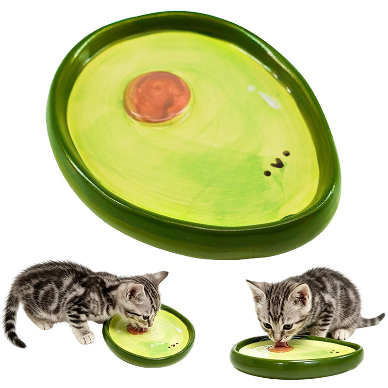 Baby Food Kitten - 猫用ボウル 子猫用 フードと水入れ用食器 ひげに優しい猫用セラミックボウル