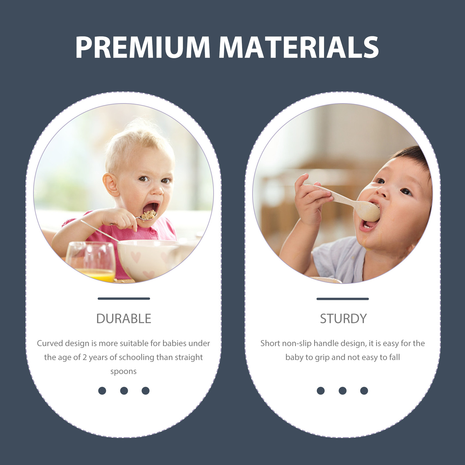 2歳未満の赤ちゃん向けに設計されたカーブ型の幼児用スプーンと - Baby Food Under 1 Year のレビューと価格