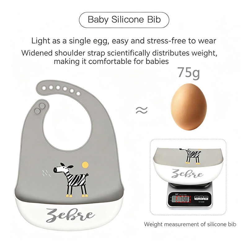 ベビーシリコーン授乳よだれかけ漫画パターンフードキャッチポケ - Baby Food Year Old のレビューと価格