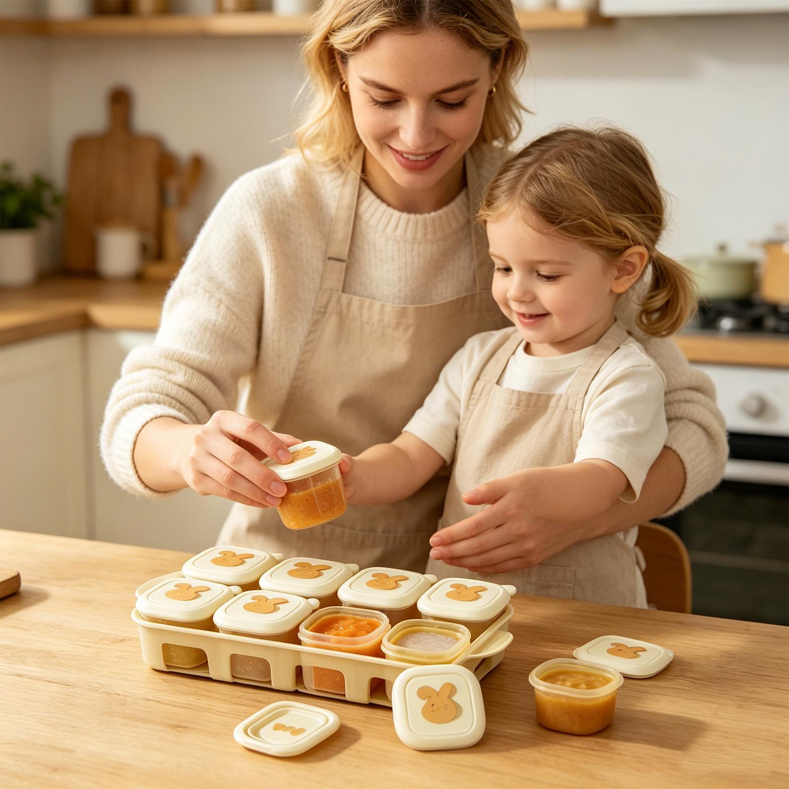 キューブフードフリーザートレイ子供用ヨーグルト容器子供用食品 - Baby Food Yogurt のレビューと価格