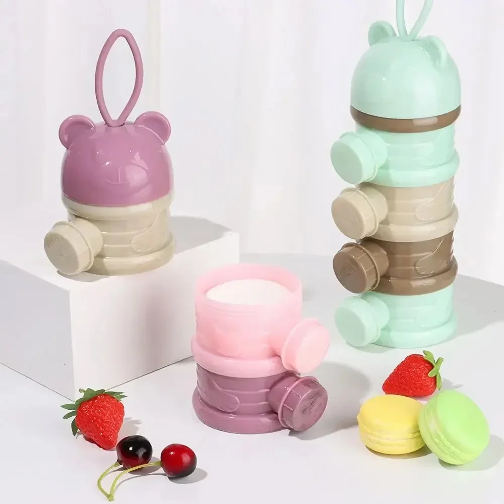 食品容器ディスペンサー、3/4段ポータブル粉ミルク保存容器、 - Baby Food Year Old のレビューと価格