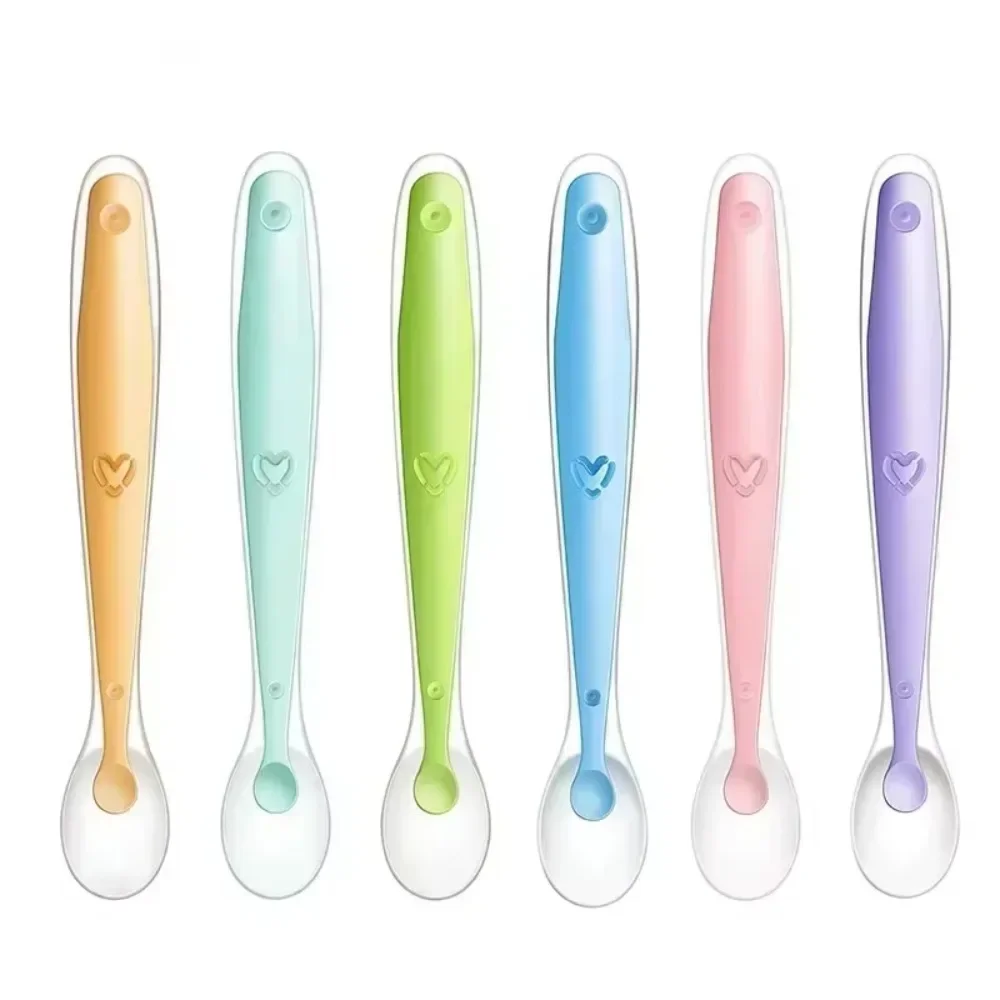 2/1 個のシリコーンスプーンベビー幼児フィーダースプーン子 - Baby Food Utensil のレビューと価格