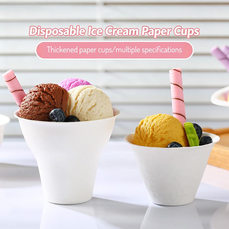 【YA】紙製デザートボウル 10個入り アイスクリーム ヨー - Baby Food Yogurt のレビューと価格