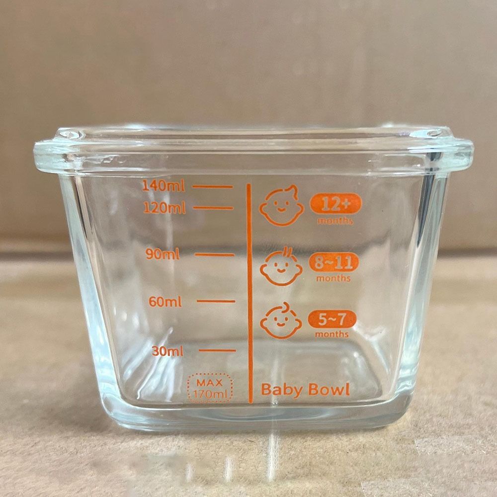 シンプルな170ml食品保存容器、冷凍ガラス製ベビーフードカ - Baby Food Jars のレビューと価格