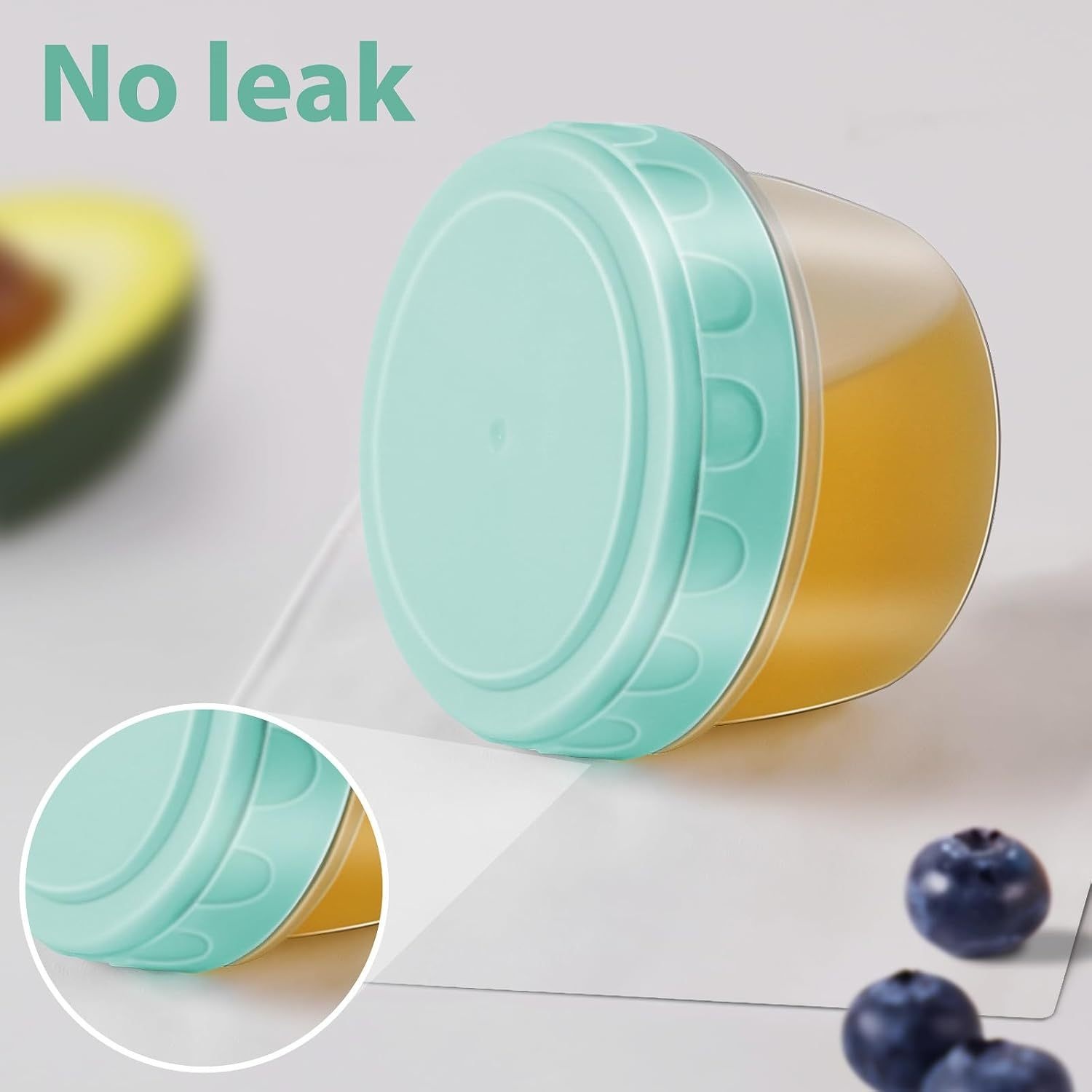 1-6パック 2.7オンス サラダドレッシング容器 蓋付き  - Baby Food Jars のレビューと価格