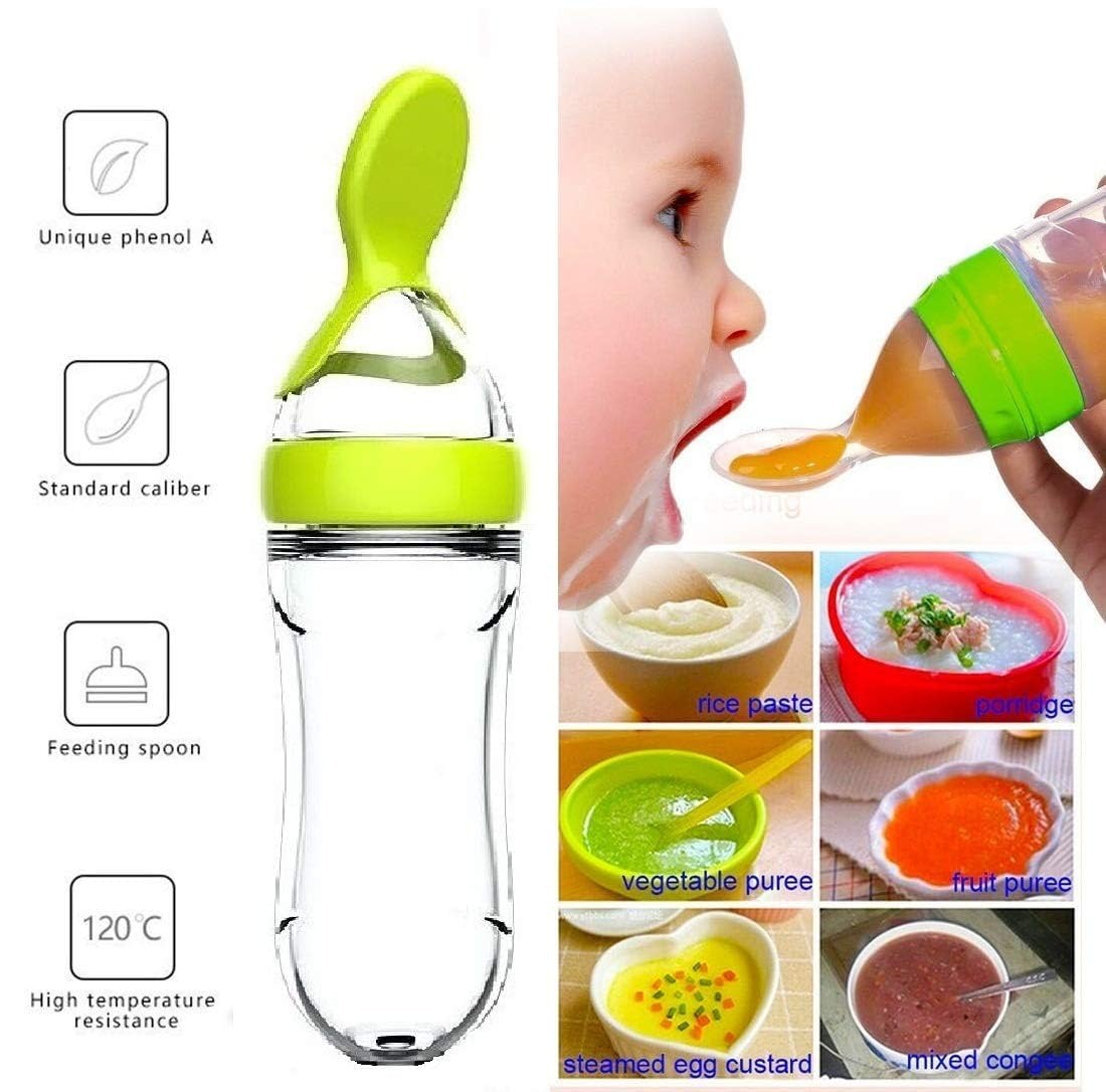 絞り哺乳瓶カップシリコーン新生児おしゃぶりトレーニングライス - Baby Food Utensil のレビューと価格
