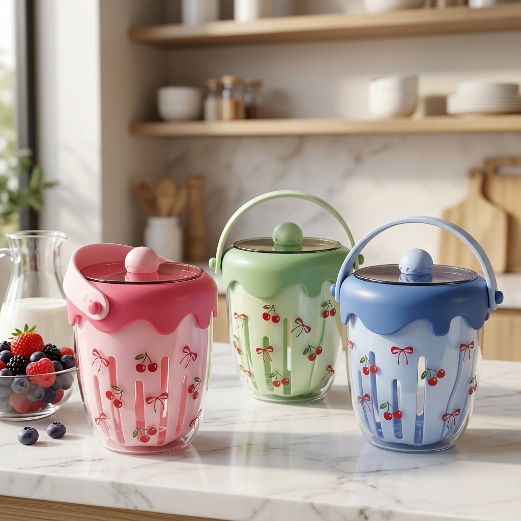 持ち運び可能なプラスチック製サラダオートミール容器、蓋とフォ - Baby Food Yogurt のレビューと価格