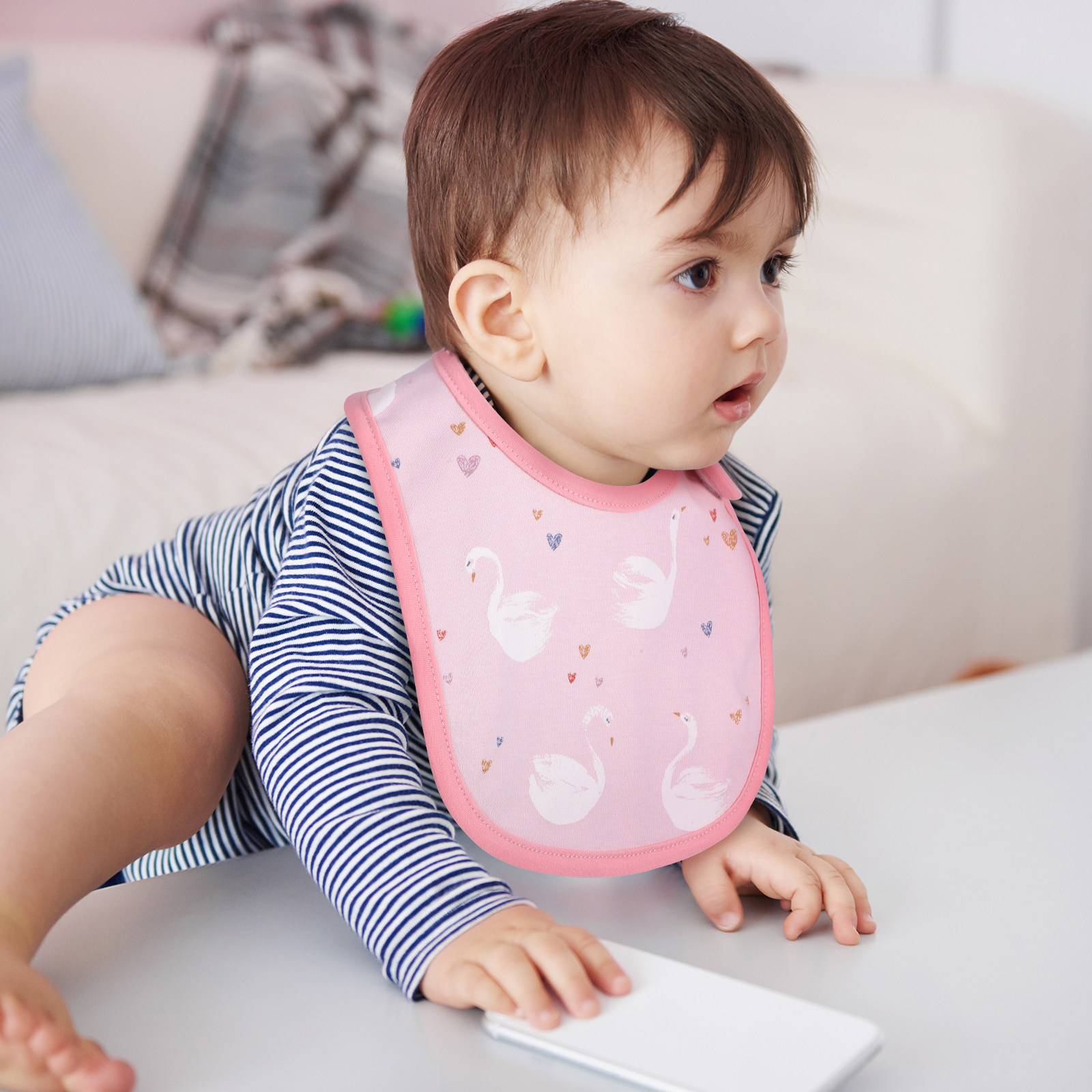 3枚組コットン製よだれかけ、新生児用授乳用よだれかけ、スナッ - Feeding Baby Food のレビューと価格