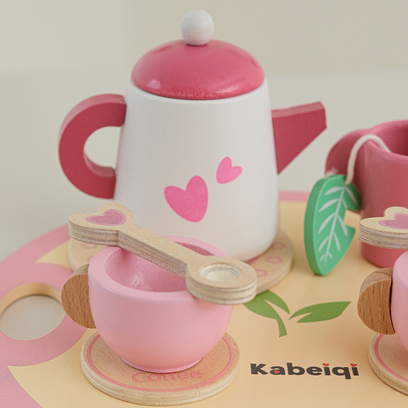 女の子向け木製ティーセット 木製おもちゃ 幼児用ティーセット - Baby Food Under 1 Year のレビューと価格