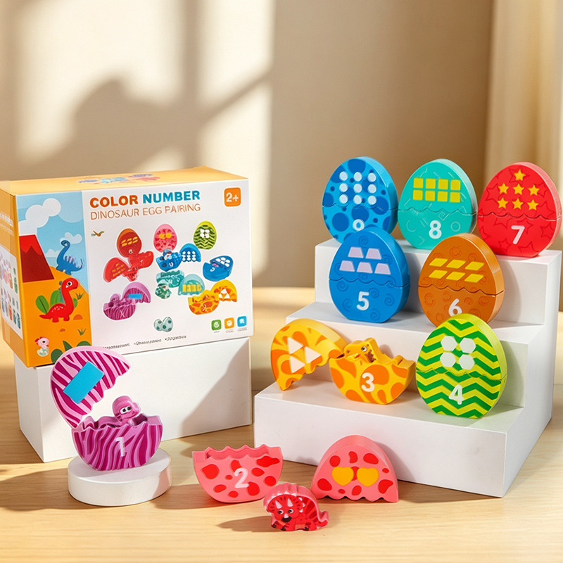子供の教育用恐竜の卵マッチングゲーム幼稚園早期教育カラフルな - Baby Food Game のレビューと価格