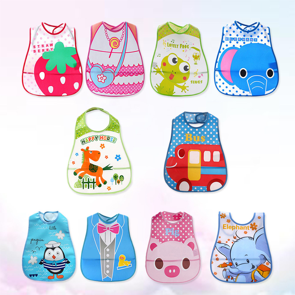 10 個のベビーよだれよだれかけ、食品給餌用ベビーガール防水 - Feeding Baby Food のレビューと価格