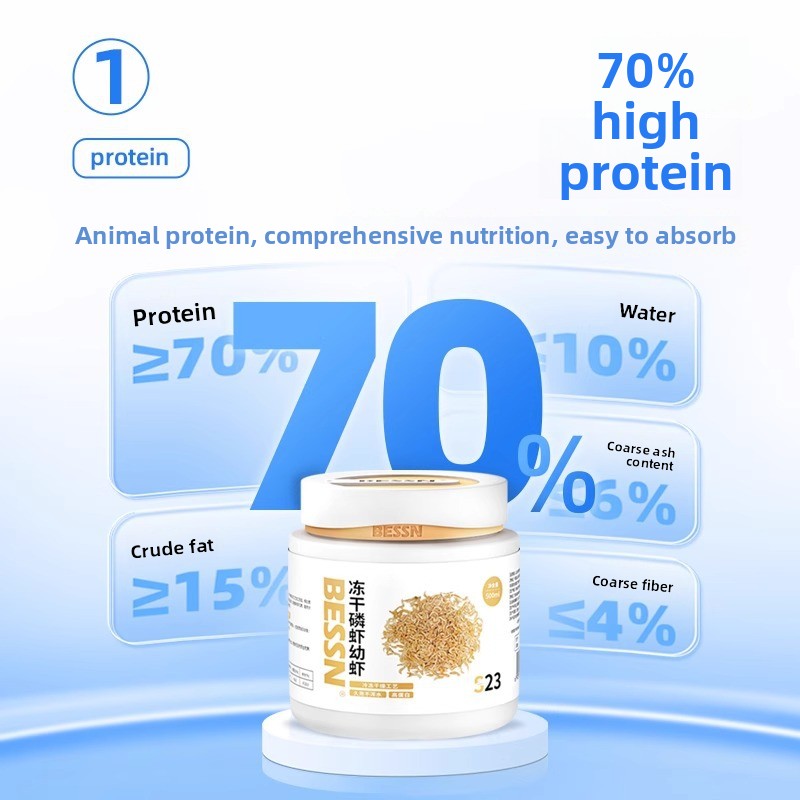 BESSN フリーズドライ クリル＆ベビーシュリンプ - 小 - Baby Food With Protein のレビューと価格