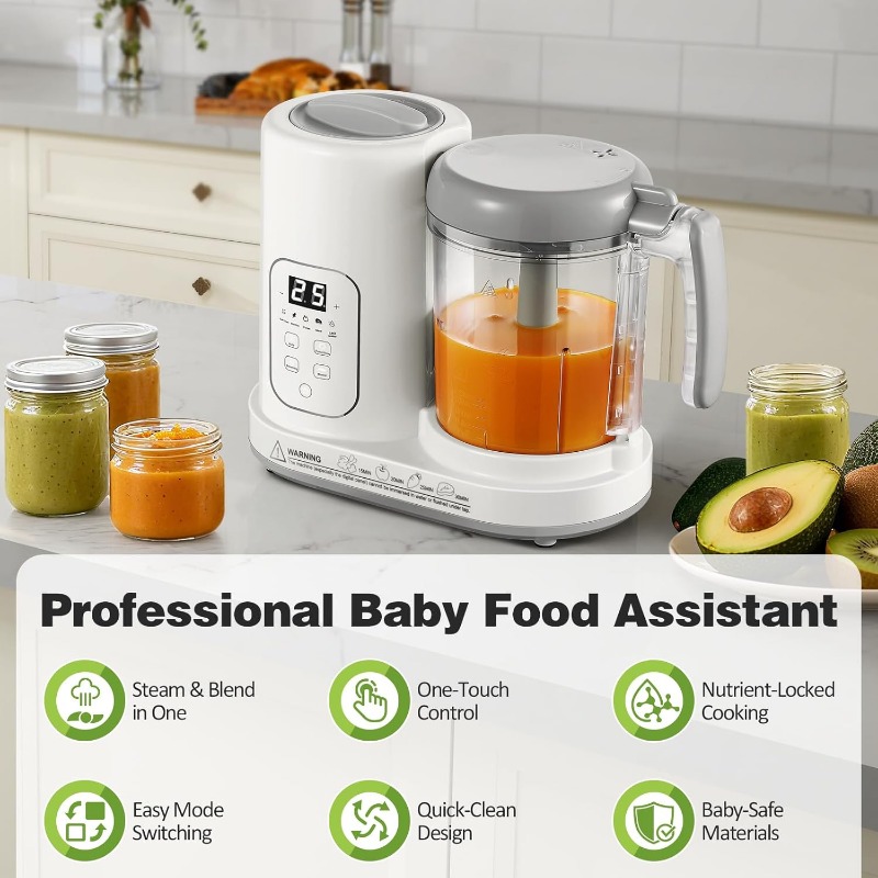 ベビーフードメーカー スチーマー ブレンダー 4 in 1  - Baby Food Healthy のレビューと価格