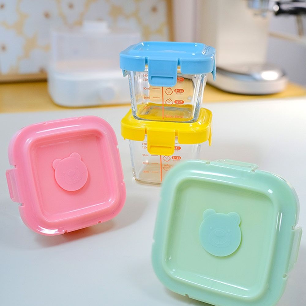 新しい170ml食品保存容器 冷凍ガラス製ベビーフードカップ - Baby Food Jars のレビューと価格