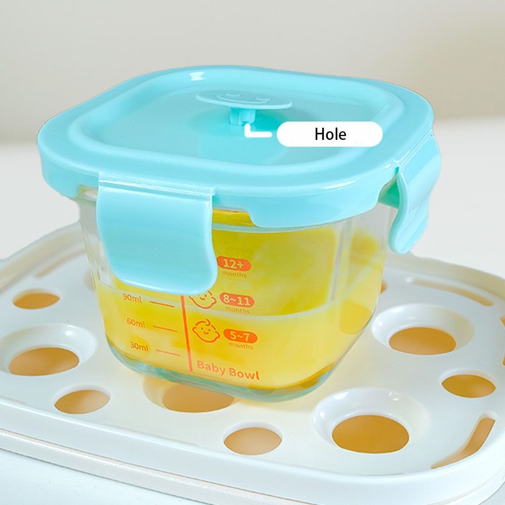 新しい170ml食品保存容器 冷凍ガラス製ベビーフードカップ - Baby Food Jars のレビューと価格