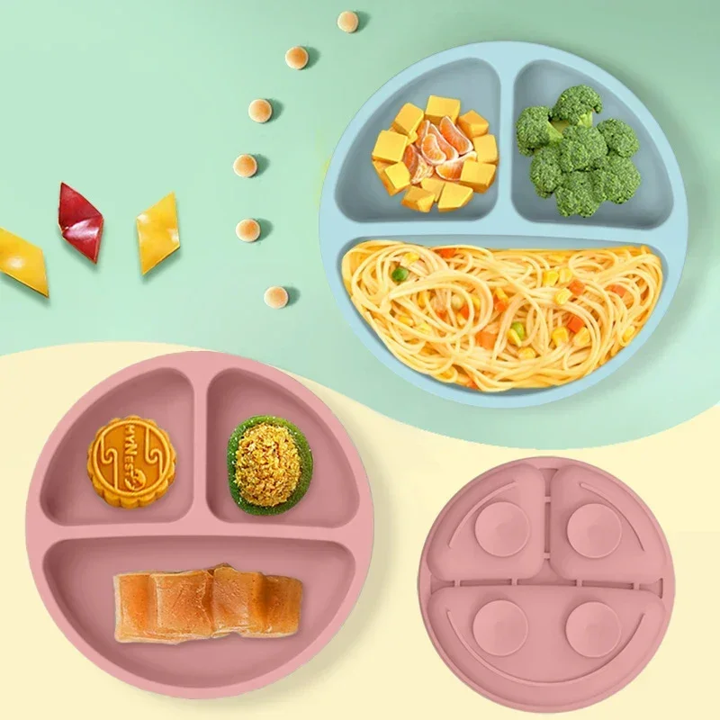 食品グレードのシリコーン子供皿セットベビー給餌ボウル吸引プレ - Baby Food Jars のレビューと価格