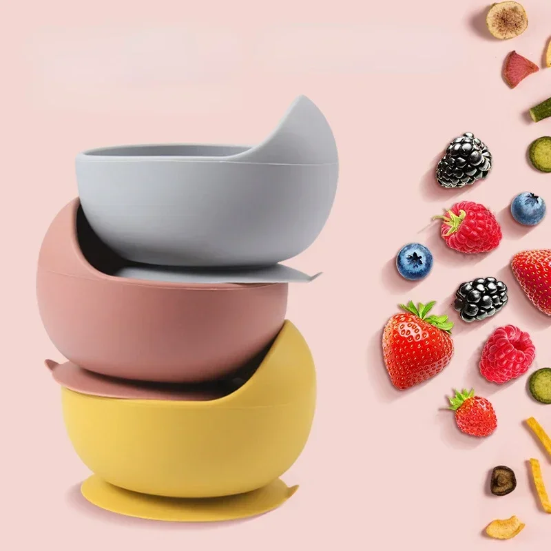 食品グレードのシリコーン子供皿セットベビー給餌ボウル吸引プレ - Baby Food Jars のレビューと価格