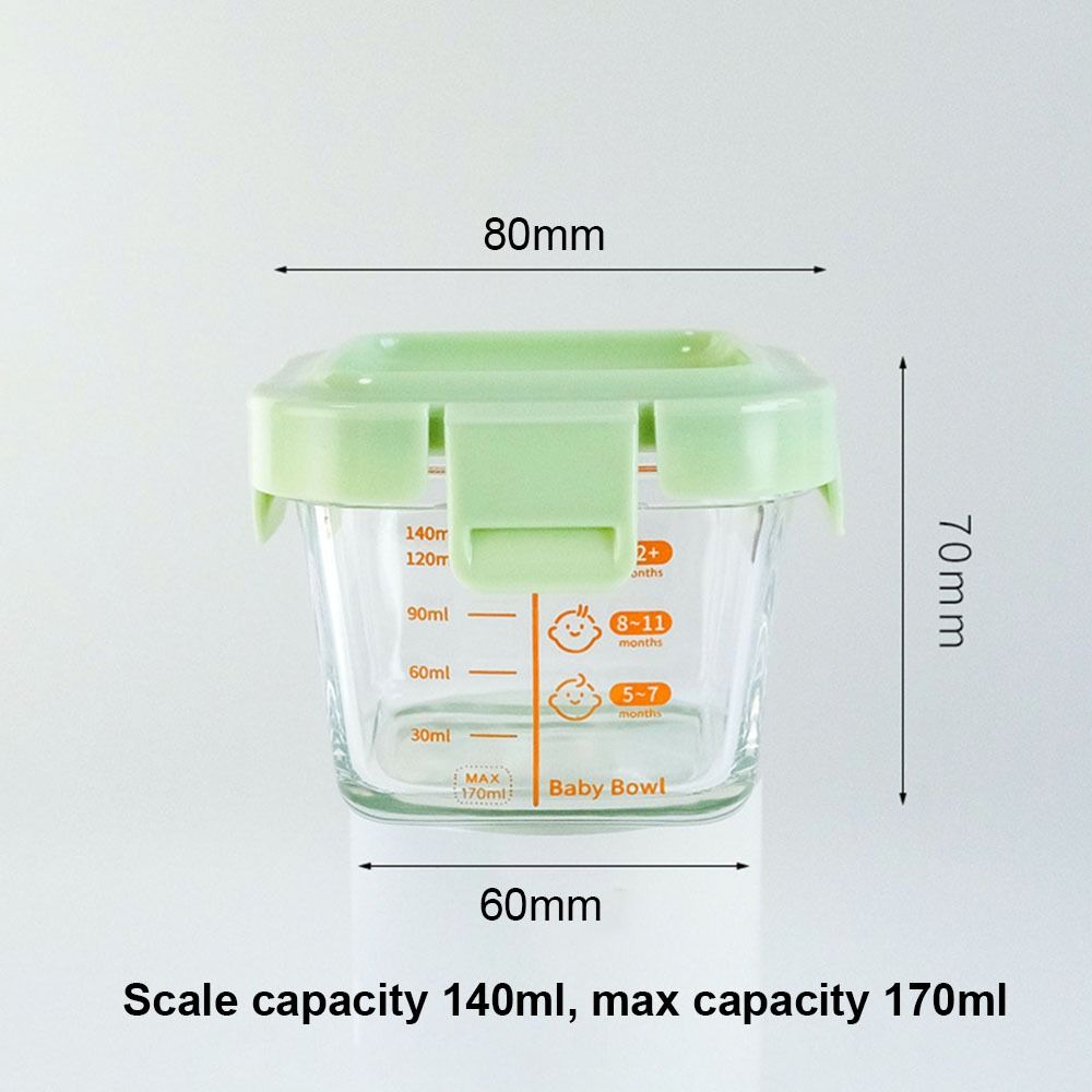 新しい170ml食品保存容器、冷凍・電子レンジ対応、ベビーフ - Baby Food Glass Jars のレビューと価格