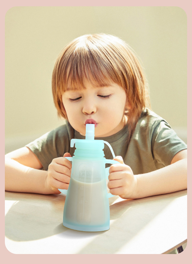 新しい再利用可能なシリコン製母乳保存バッグ、漏れ防止、吸引可 - Baby Food Diet のレビューと価格