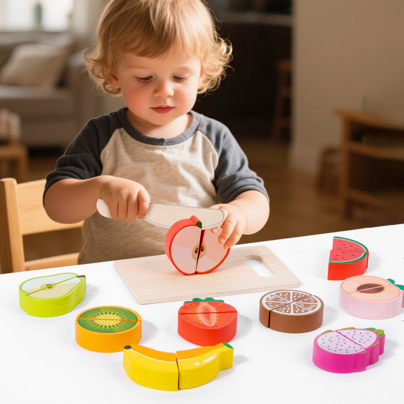 木製キッチンごっこおもちゃシミュレーション切断フルーツ食品ゲ - Baby Food Under 1 Year のレビューと価格