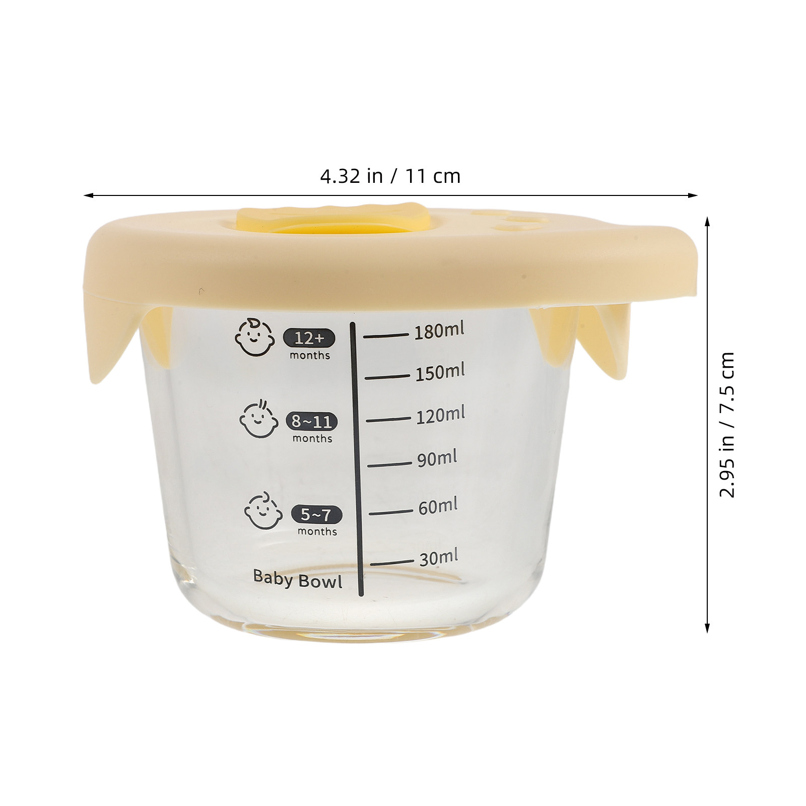 2個セット ベビーフード保存容器 ガラス製 密閉容器 230 - Baby Food Glass Jars のレビューと価格