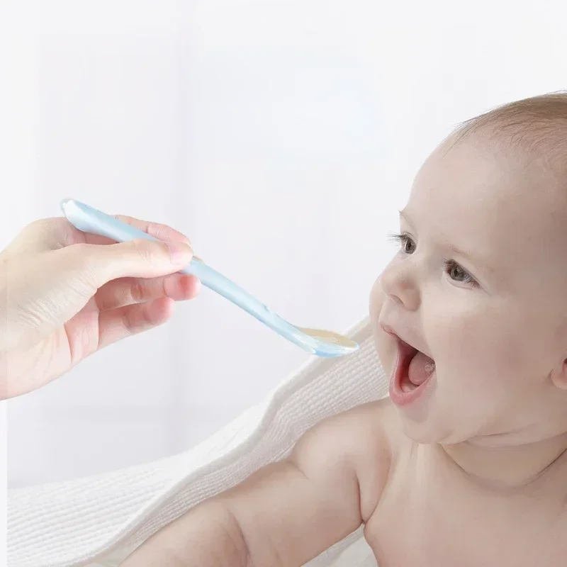 ソフトシリコンベビースプーン幼児補完食給餌トレーニングスプー - Baby Food Diet のレビューと価格