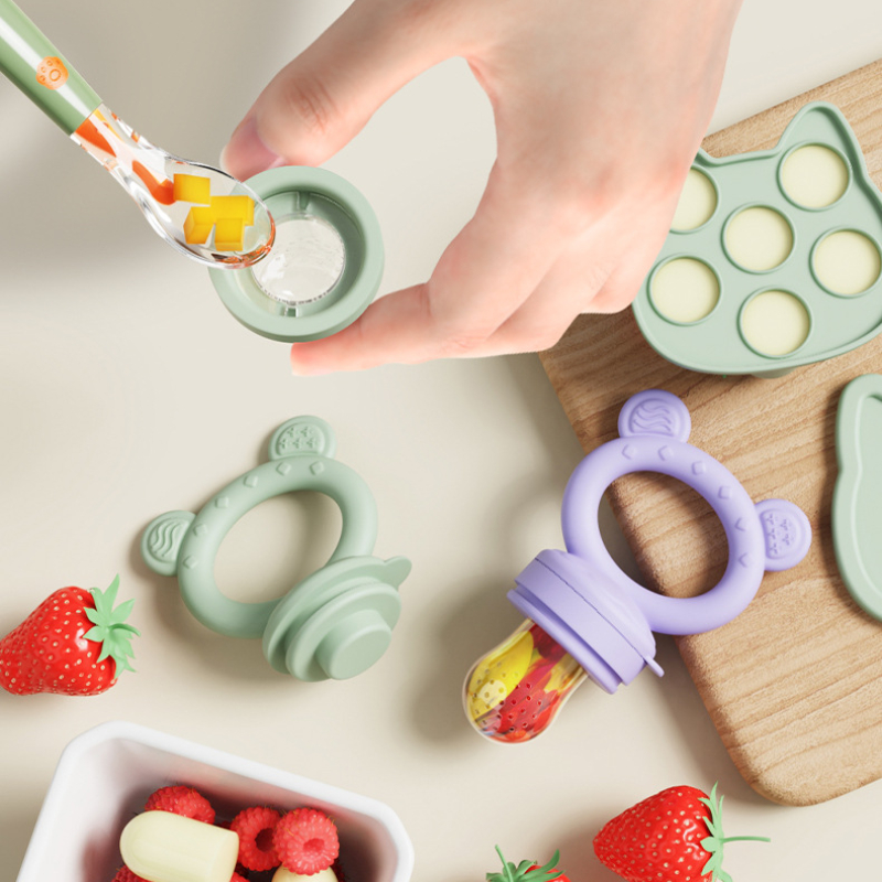 ベビーおしゃぶりフルーツフィーダーカバー付きシリコーン新生児 - Baby Food Diet のレビューと価格