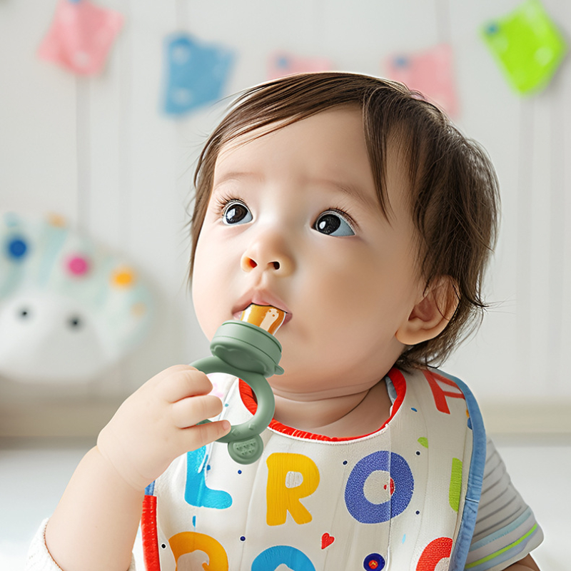 ベビーおしゃぶりフルーツフィーダーカバー付きシリコーン新生児 - Baby Food Diet のレビューと価格