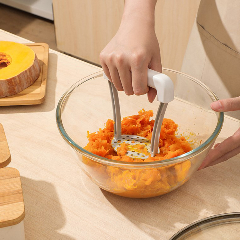 手動ポテトマッシャー プラスチック製プレスポテトマッシャー  - Baby Food Banana のレビューと価格