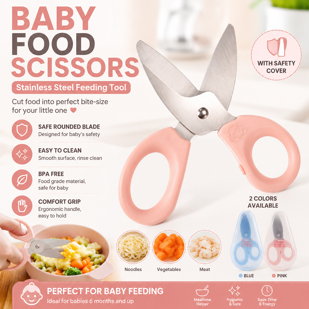 ベビーフードはさみ ステンレス製ベビー用はさみ BPAフリー - Feeding Baby Food のレビューと価格