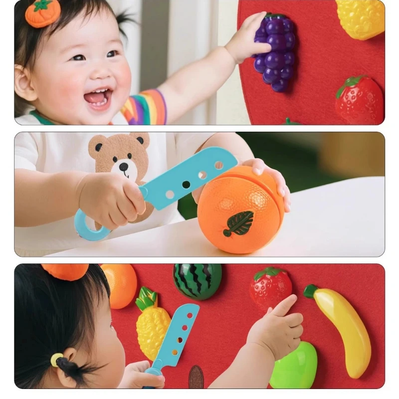 ベビーフェルトボードプレイフードおもちゃ ウォールステッカー - Baby Food Under 1 Year のレビューと価格