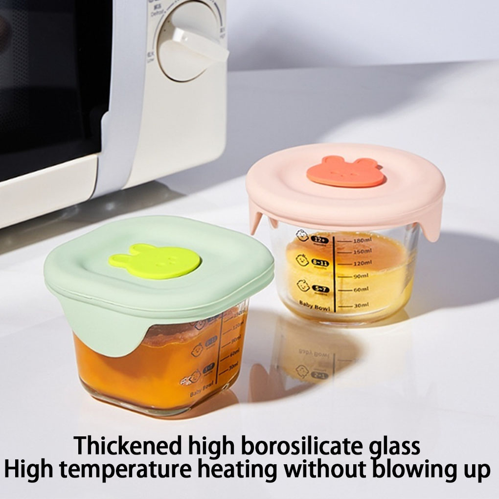 4 パック/ロット子供用ガラス製ベビーフードジャー スケール - Baby Food Glass Jars のレビューと価格