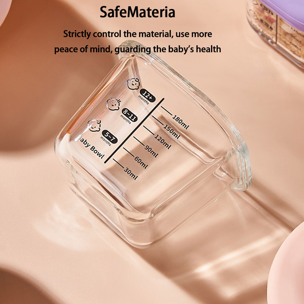 4 パック/ロット子供用ガラス製ベビーフードジャー スケール - Baby Food Glass Jars のレビューと価格